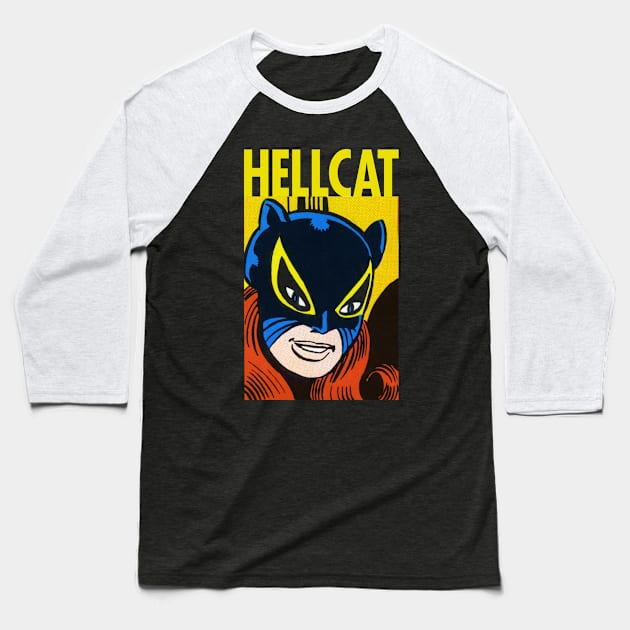 Defender: Hellcat Baseball T-Shirt by HustlerofCultures